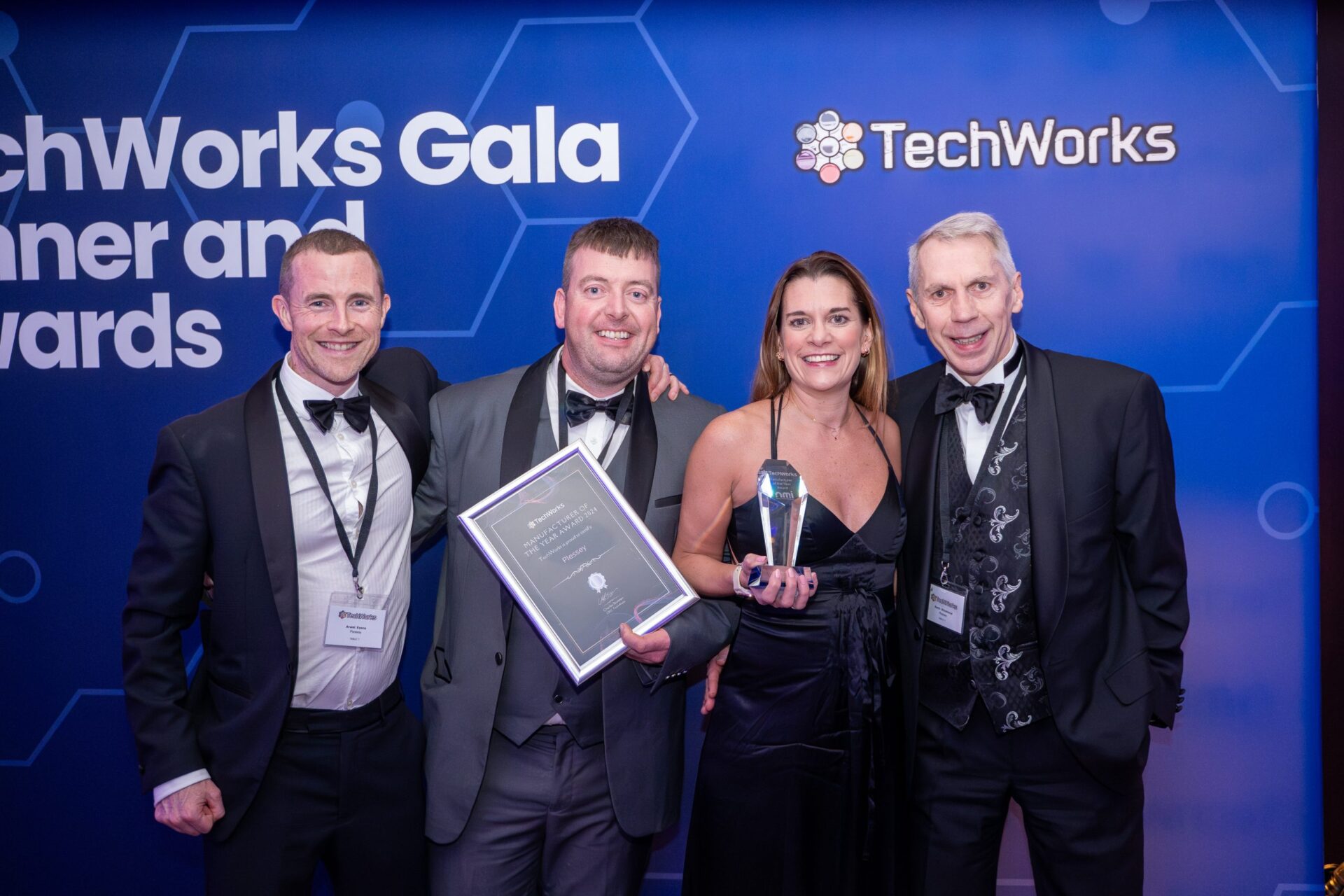 Plessey wins Manufacturer of the Year at TechWorks 2024