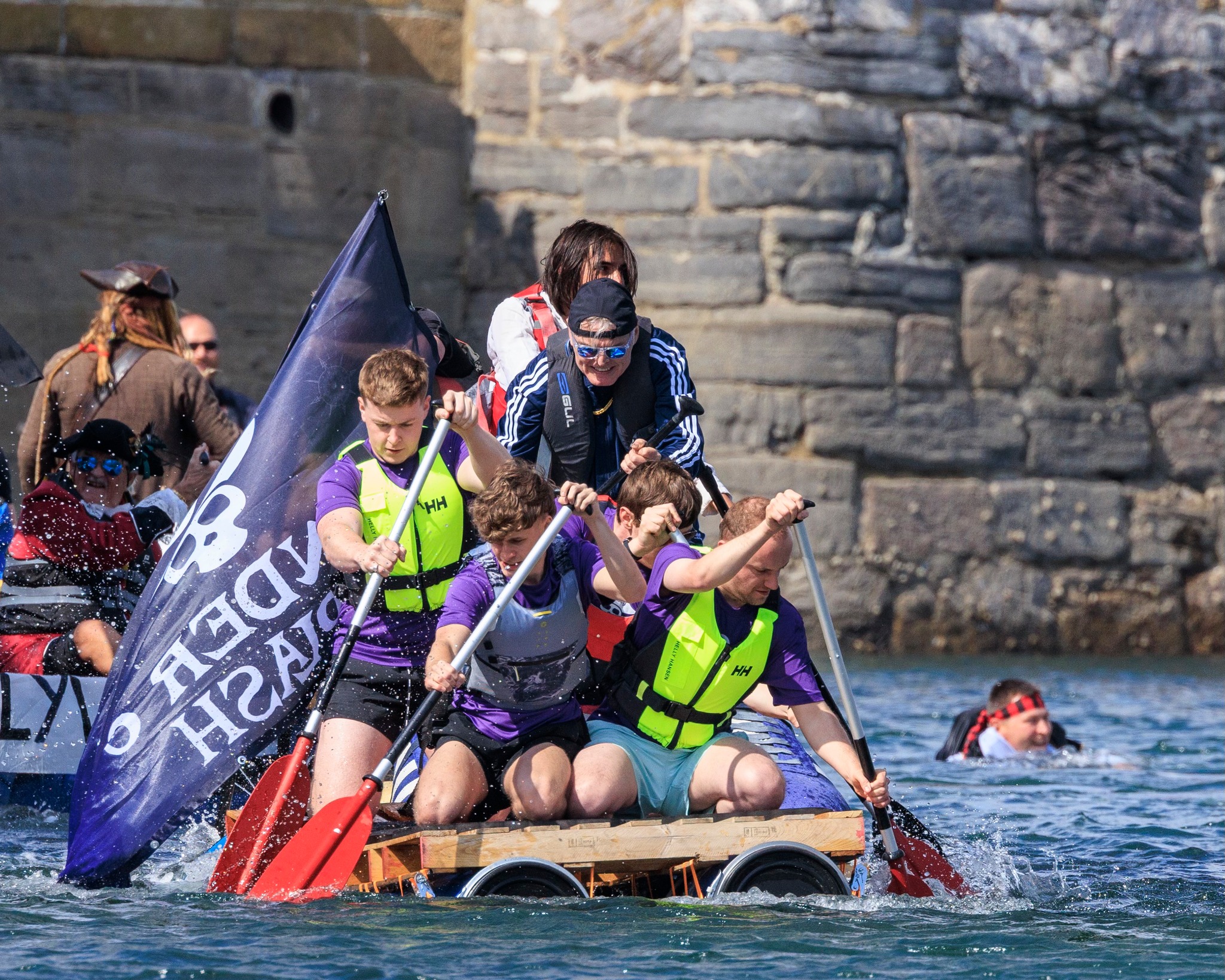 Plunder & Splash at Plymouth Pirates Weekend Raft Race
