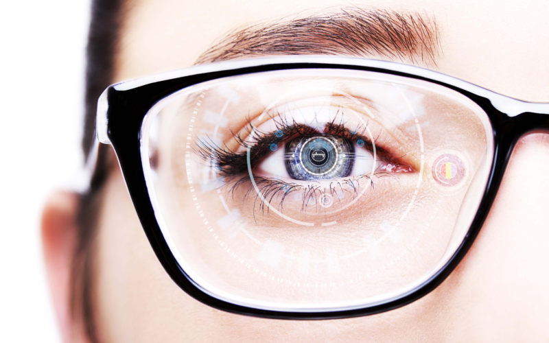 Lady with glasses - Plessey microleds